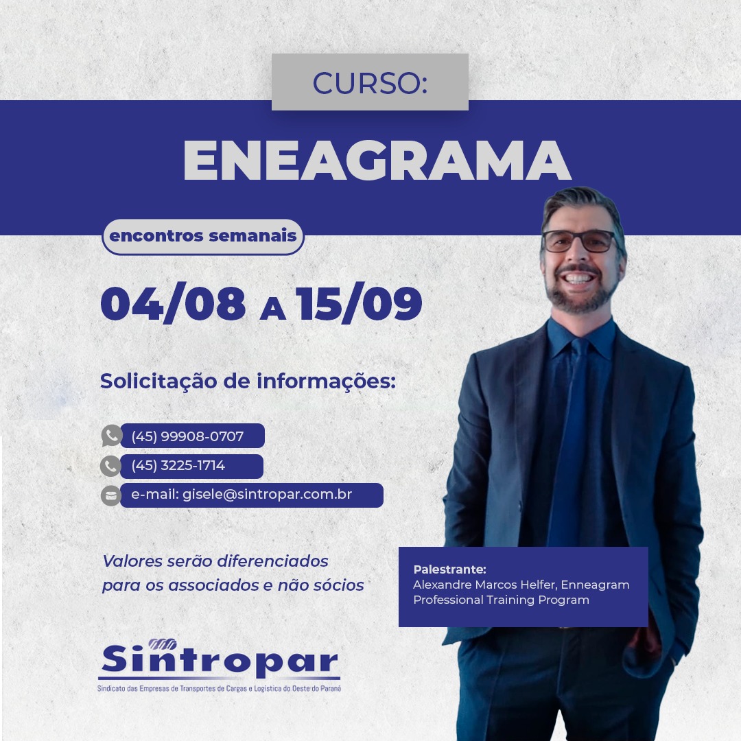 SINTROPAR oferecerá curso sobre Eneagrama